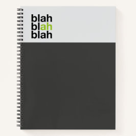 Minimalistisk färgblock anteckningsbok – Blah Blah