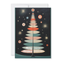 Minimalistisk Färgglad Julgran