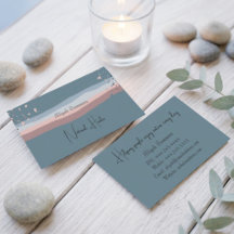 Minimalistisk Färgrik Boho Meditativ Visitenkort