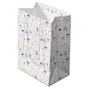 Minimalistisk färgrik trädgårdsvildblommönster