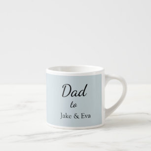 Minimalistisk Fars dag Espresso Mugg Kids Namn Espressomugg