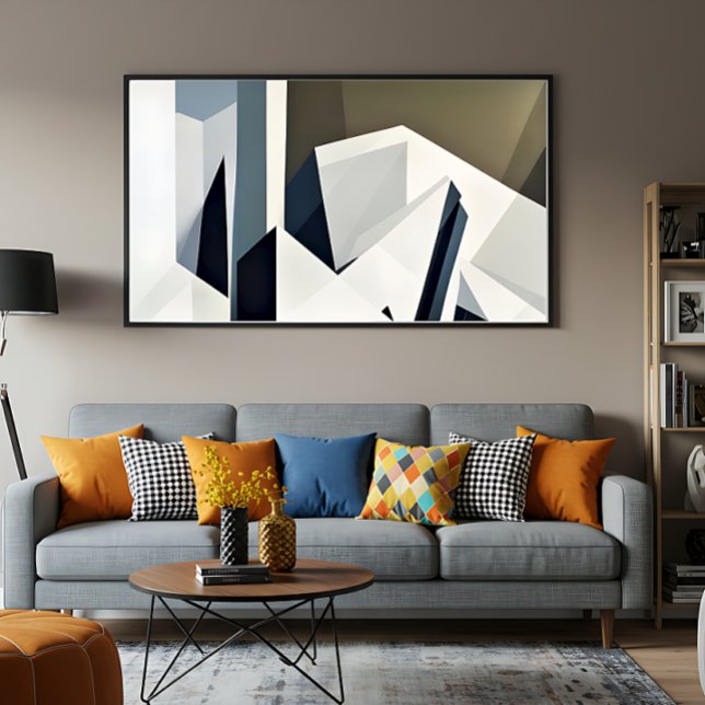 Minimalistisk fasetterad geometri poster (Skapare uppladdad)
