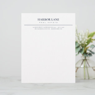 Minimalistisk Fastighetsförmedling Brevhuvud