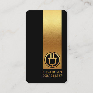 Minimalistisk Faux Guld-el Visitkort