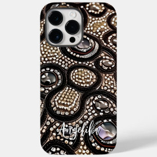 Minimalistisk Faux-läder-Abstrakt med eget namn