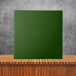 Minimalistisk Festive Grönt Plain Solid Färg #1A43 Kakelplatta<br><div class="desc">Minimalistisk Grönt med fast Färg med fast bas #1A4301</div>