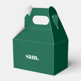 Minimalistisk fet anpassad text grön presentaskar