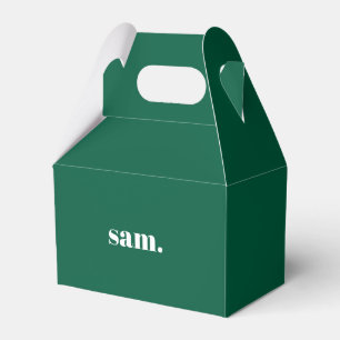 Minimalistisk fet anpassad text grön presentaskar