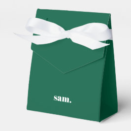 Minimalistisk fet anpassad text grön presentaskar