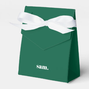 Minimalistisk fet anpassad text grön presentaskar