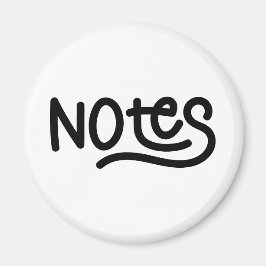 Minimalistisk fet handskriftstypografi för anteckn magnet