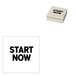 Minimalistisk fet starta nu text stämpel