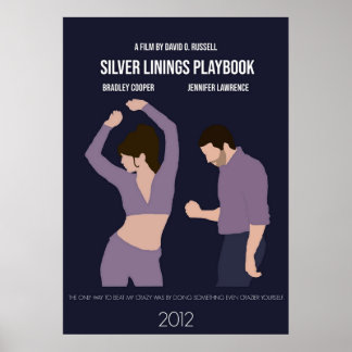 Minimalistisk film om Silver Linings-spelboken Poster