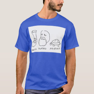 Minimalistisk filosofisk pung t shirt