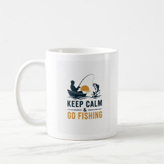 Minimalistisk fiskmugsdesign kaffemugg