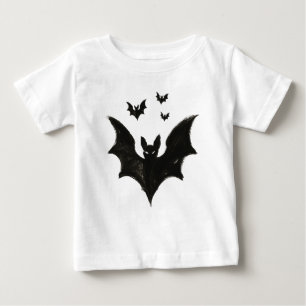 Minimalistisk fladdermus – bläckpensel Halloween-s T Shirt
