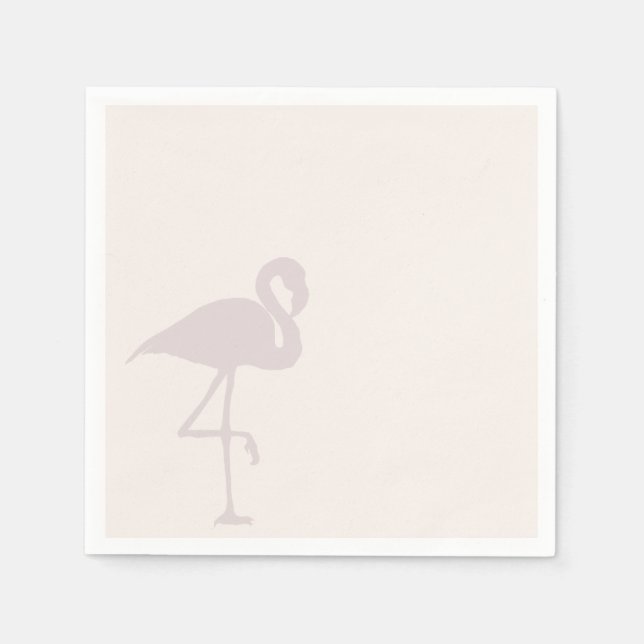 Minimalistisk Flamingo Napkins Pappersservett (Framsidan)