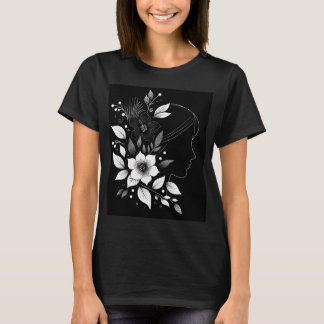 Minimalistisk Flower T-Shirt