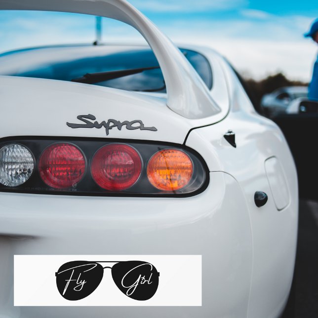 Minimalistisk fluglimittypografi,Aviator Sunglasse Bildekal (Skapare uppladdad)