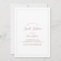 Minimalistisk födelsedag Ro Guld Sweet sixteen