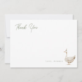 Minimalistisk Födelsedagsanka Platt Tack Kort