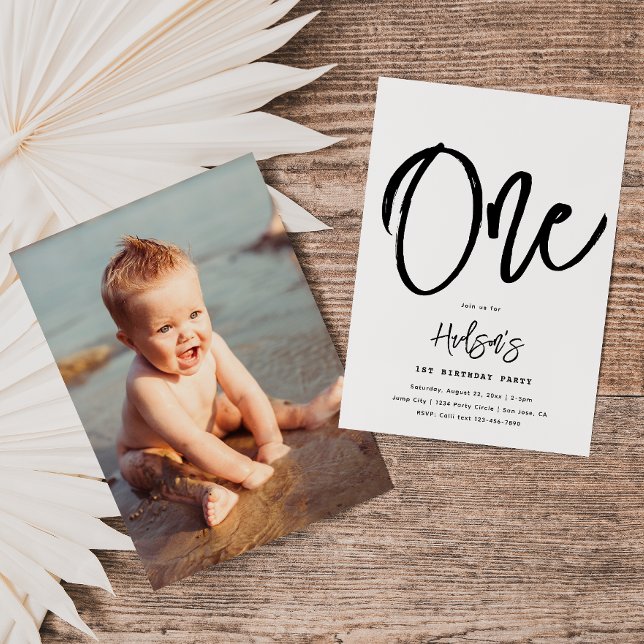 Minimalistisk födelsedagsinbjudan | Enkel födelsed Inbjudningar (Skapare uppladdad)