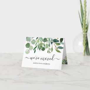 Minimalistisk Foliage Vi har flyttat Ny Flytta i h Meddelande