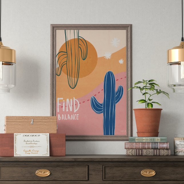 Minimalistisk för Hitta saldoaktus Poster (Skapare uppladdad)