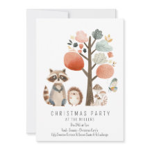 Minimalistisk Forest Animals - jul Party