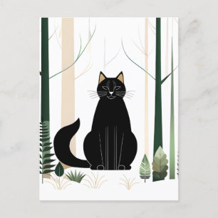 Minimalistisk Forest Cat är en ny kattras som vi h Vykort