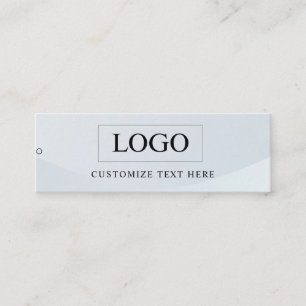 Minimalistisk företagslogotyp klädlabel hängande t mini visitkort
