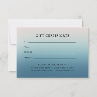 Minimalistisk företagspresentcertifikat med logoty