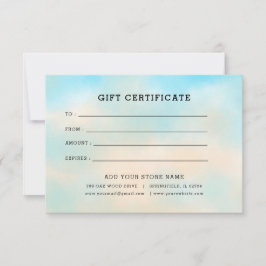 Minimalistisk företagspresentcertifikat med logoty