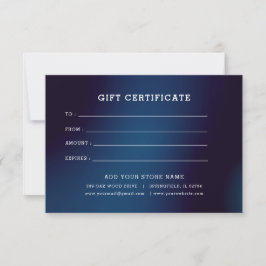 Minimalistisk företagspresentcertifikat med logoty