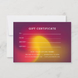 Minimalistisk företagspresentcertifikat med logoty