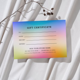 Minimalistisk företagspresentcertifikat med logoty