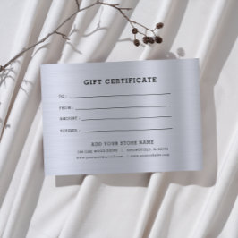Minimalistisk företagspresentcertifikat med logoty