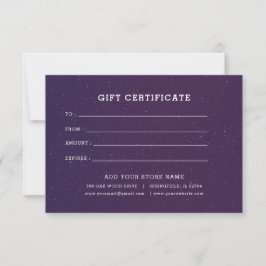 Minimalistisk företagspresentcertifikat med logoty