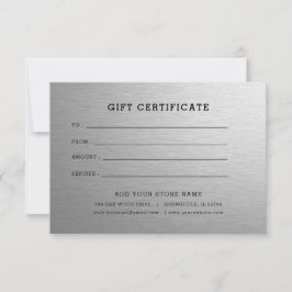 Minimalistisk företagspresentcertifikat med logoty