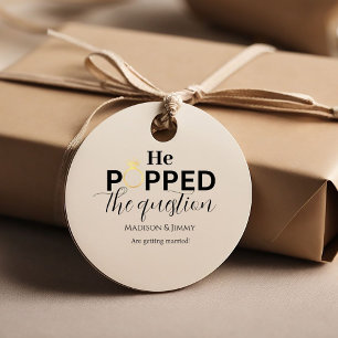 Minimalistisk Förlovningsfest ställde frågan Gåvor Etiketter