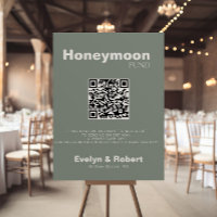 Minimalistisk formell Grönt Bröllop HoneyMånfond