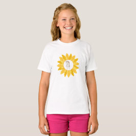 Minimalistisk formell Gult Solrosolja T Shirt
