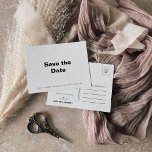 Minimalistisk formell kalender för Bröllop spara d Meddelande Vykort<br><div class="desc">Detta minimalistiska formella vykort i bröllop spara datum-kalendern är perfekt för ett rustiskt bröllop. Utformningen har ett vackert teckensnitt för att passa på evenemanget.</div>