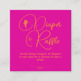 Minimalistisk första födelsedag, hårblare raffle tilläggskort