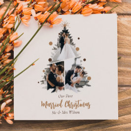 Minimalistisk Första Julen Som Gifta Tre Bilder