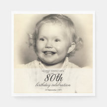Minimalistisk foto 80-årsdag