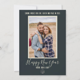 Minimalistisk Foto Gott Nytt År Julkort