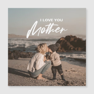 Minimalistisk Foto Jag älskar dig Mamma Present Ma