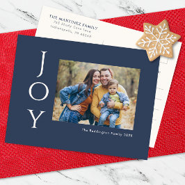 Minimalistisk foto Joy Helg Vykort