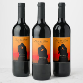 Minimalistisk foto vit svart klassisk elegant spar vinflaska etikett